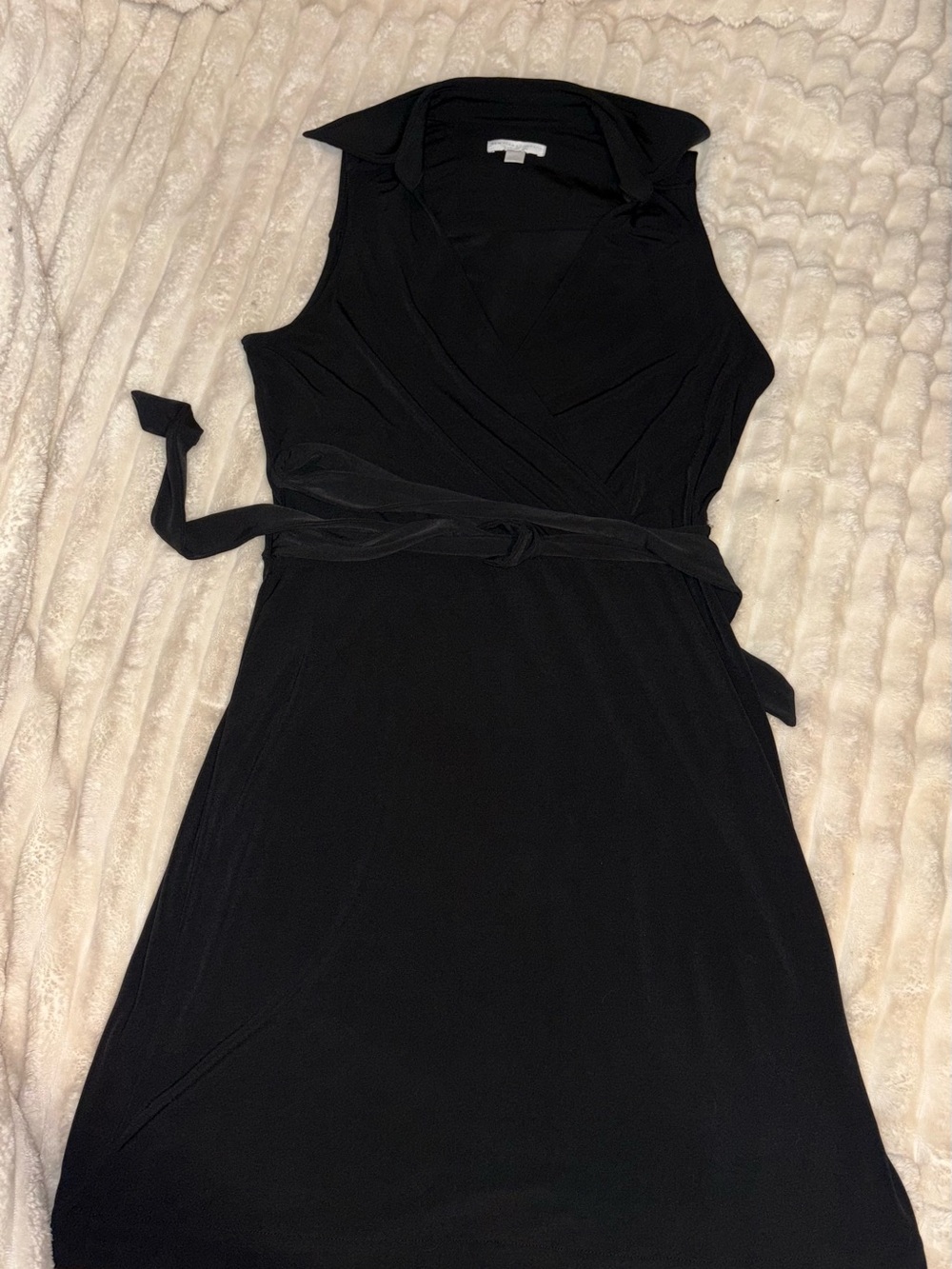 New York & Company Black Wrap Dress — Size M